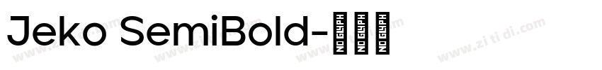 Jeko SemiBold字体转换